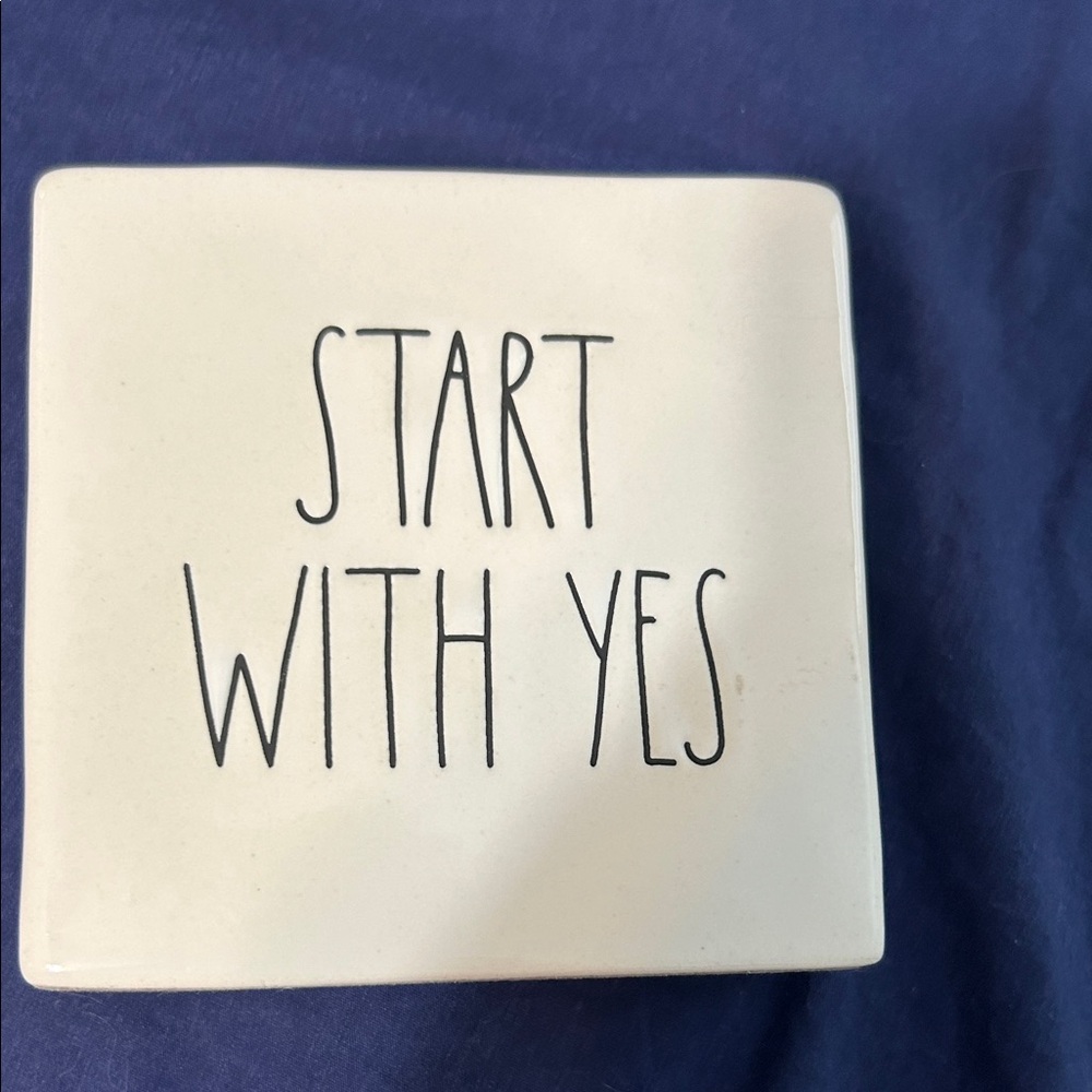Rae Dunn   START WITH YES    NWT